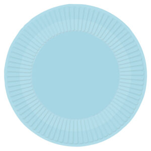 Πιάτα πάρτυ γαλάζια Clear Sky (8 τεμ)