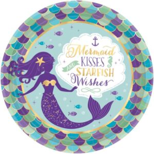 Πιάτα πάρτυ Mermaid Wishes (8 τεμ)