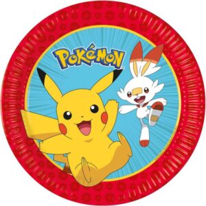 Χάρτινα Πιάτα φαγητού - Pokemon (8 τεμ)