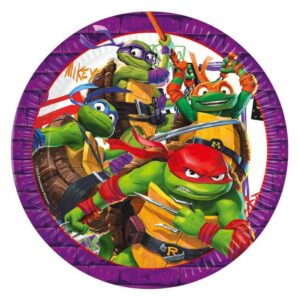 Πιάτα φαγητού Χελωνονιτζάκια (8 τεμ)