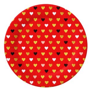 Πιάτα φαγητού Valentine ΧΟΧΟ (6 τεμ)