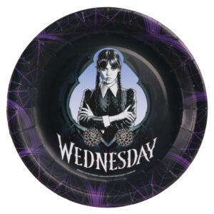 Πιάτα πάρτυ Wednesday Addams (8 τεμ)