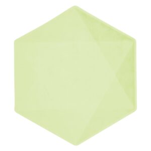 Πιάτα Vert Décor πράσινο εξάγωνο (6 τεμ)