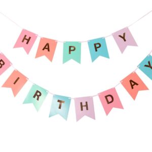 Πολύχρωμο Μπάνερ "Happy Birthday"