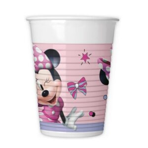 Πλαστικά Ποτήρια πάρτυ Minnie Junior (8 τεμ)
