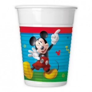 Ποτήρια πλαστικά Mickey Rock the House (8 τεμ)