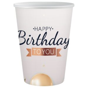 Ποτήρια Rosegold Birthday (6 τεμ)