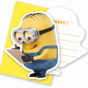 Προσκλήσεις πάρτυ με Φάκελο Minions (6 τεμ)