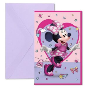 Προσκλήσεις πάρτυ Minnie Junior (6 τεμ)