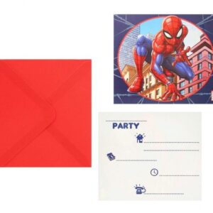 Προσκλήσεις πάρτυ Spiderman - Crime Fighter (6 τεμ)