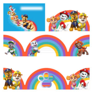 Προσκλήσεις Paw Patrol Ουράνιο Τόξο (8 τεμ)