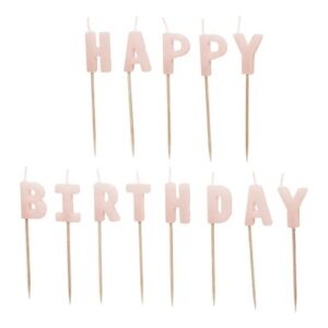 Ροζ Κεράκια Happy Birthday