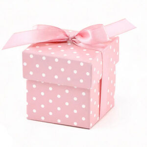 Ροζ Κουτάκι με πουά (10 τεμ)