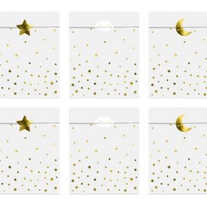 Σακουλίτσες με αυτοκόλλητο Little Star (6 τεμ)
