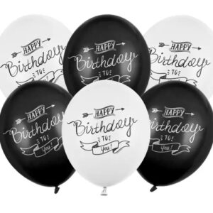 Σετ μπαλόνια Happy Birthday μπάνερ (6 τεμ)
