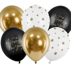 Σετ μπαλόνια Happy New Year (6 τεμ)