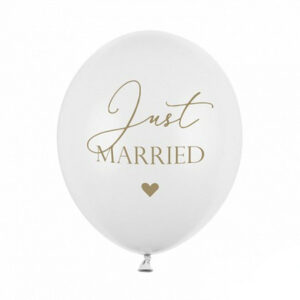 Σετ μπαλόνια Just Married (6 τεμ)