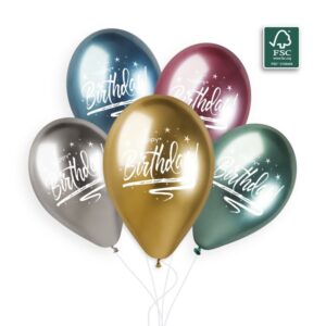 Σετ Μπαλόνια Shiny Happy Birthday (5 τεμ)