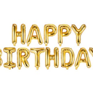 Σετ μπαλονιών "Happy Birthday" Χρυσό (13 τεμ)