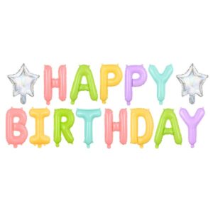 Σετ μπαλονιών "Happy Birthday" πολύχρωμα (15 τεμ)