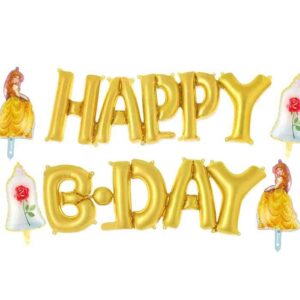 Σετ μπαλονιών Happy B-day Πεντάμορφη (6 τεμ)
