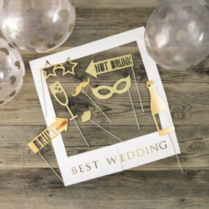 Σετ photo Booth για Γάμο "Best Wedding"