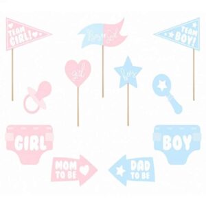 Στικάκια PhotoBooth Gender Reveal party (11 τεμ)