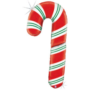 Τεράστιο Μπαλόνι κόκκινο Candy Cane Holographic 152cm
