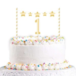 Topper Τούρτας 1st Birthday Χρυσό