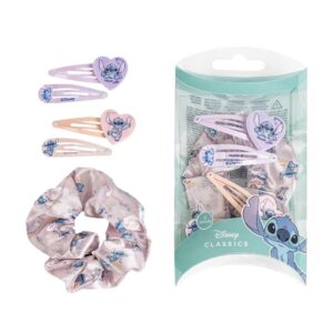Τσιμπιδάκια και Scrunchie μαλλιών Stitch (5 τεμ)
